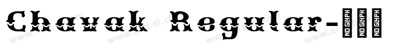 Chavak Regular字体转换